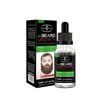 Beard growth oil and derma roller